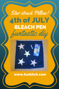 bleach pen 4th of July Stars and Stripes DIY project