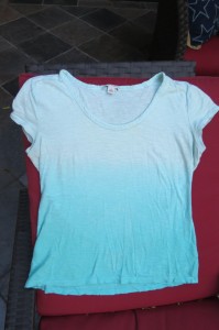 shirt, t-shirt, umbre, blue, diy