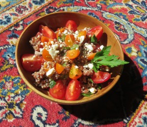quinoa, salad, mediterranean, tabouli, tomato, tomatoes, summer salad, salads, recipe, recipes, cooking