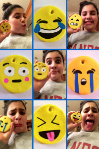 emoji, emojis, craft, ornament, clay, paint pens