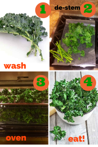 steps for kale chips